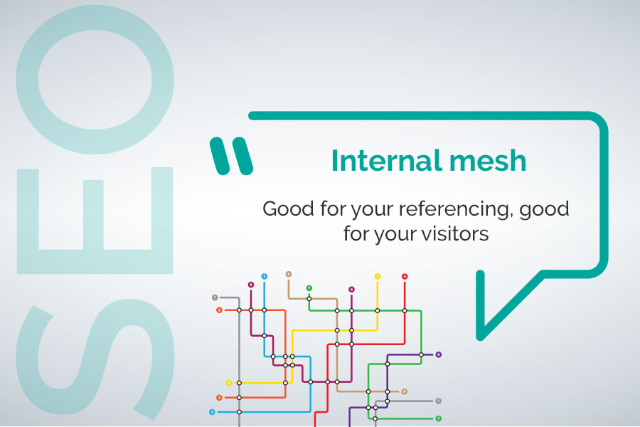 Internal mesh guides users through the purchasing process